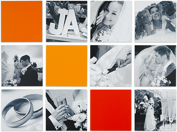 Individuelle Fotowand