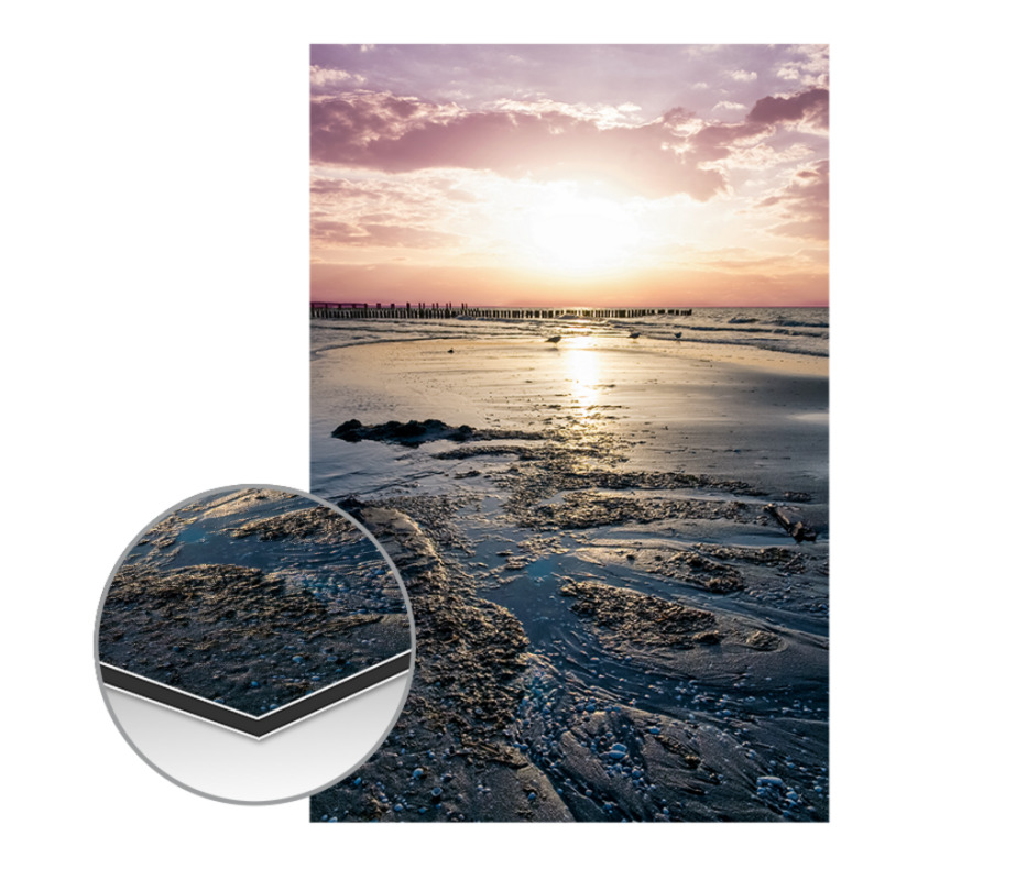 Poster auf Alu-Dibond Hochformat Standard