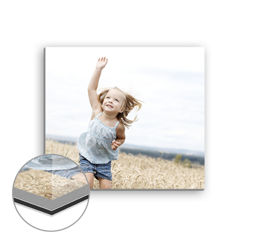 Poster auf Alu-Dibond hinter Acryl Quadratisch